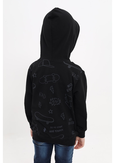 Toontoy Erkek Çocuk Baskılı Sweatshirt Siyah