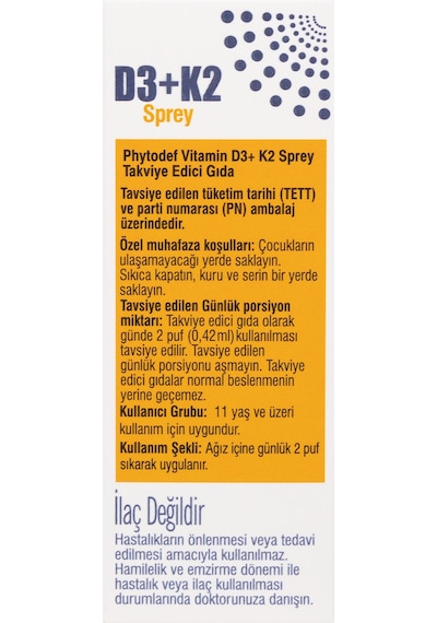 D3 K2 Sprey 25 ML + Vitamin B12 Sprey Çilek Aromalı 25 ML