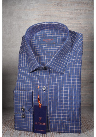 Elitpark Square Pattern Kareli Uzun Kollu Pamuklu Cepli Rahat Kalıp Premium Erkek Gömlek Lacivert Elitpark Square Pattern Kareli Uzun Kollu Pamuklu Cepli Rahat Kalıp Premium Erkek Gömlek Lacivert