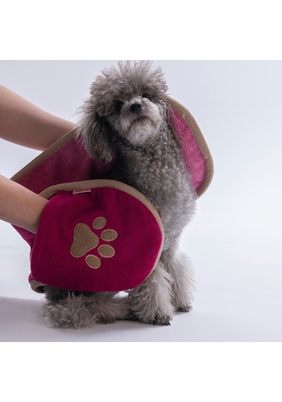 Fuchsia Fuşya Evcil Hayvan Kurulama Havlusu-köpek Kurulama Havlusu- Kedi Kurulama Havlusu