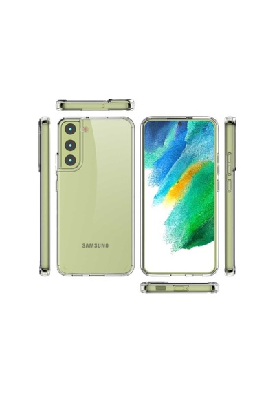 Samsung Galaxy S22 Plus Ile Uyumlu Kılıf Şeffaf Dayanıklı Sert Silikon Kapak Col90218-şeffaf