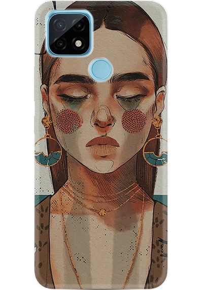 Realme C25S Kılıf Desenli Woman Maniplatiun 1362