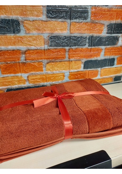 Özdilek Svv Border Büyük Boy Banyo Havlusu 89x173 - Spice Tarçın
