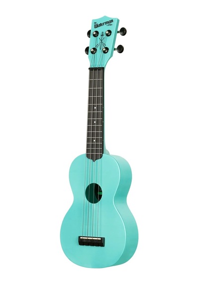 Kala Waterman Recycled Soprano Ukulele Aqua Mist - Glow In The Dark
