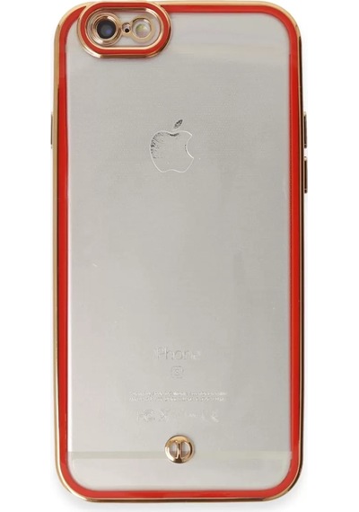 Newface Apple iPhone Uyumlu 6 Kılıf Liva Lens Silikon - Kırmızı