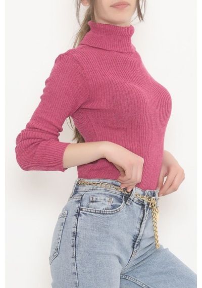 Buyers Butik - Balıkçı Yaka Body Fuşya - 7656.1319. 001