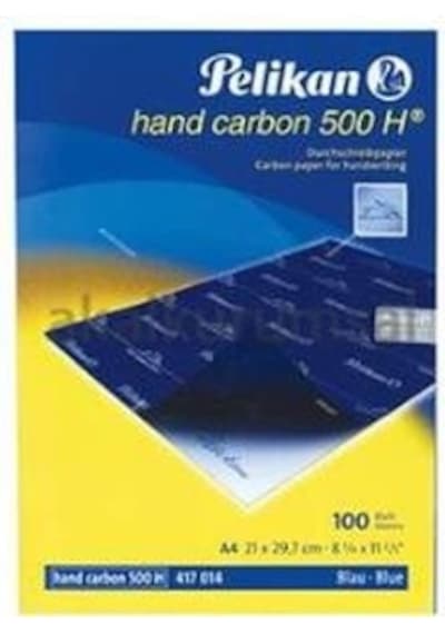 Pelikan Karbon Kağıdı 100 Lü A4 Mavi 500 H - 100 Adetli Paket