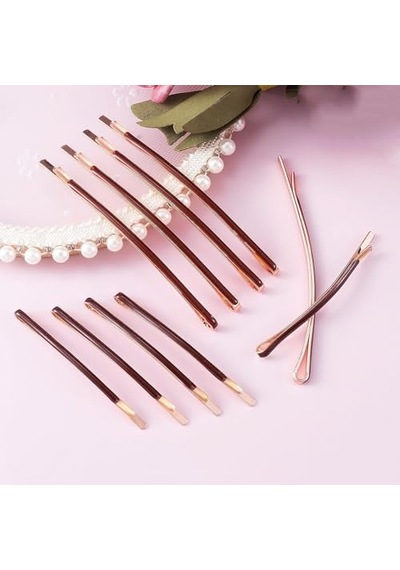 20 Adet Basit Kahverengi Metal Bobby Pin Klasik Kendin Yap Saç Tokaları Saç Barettes Sytling Dekoratif Saç Aksesuarı Kadınlar Kızlar İçin 10 Uzun Ve 10 Kısa Diğer