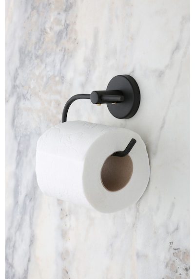 Multistore Siyah Açık Tuvalet Kağıtlığı Wc Kağıtlık Tuvalet Kağıdı Askısı Siyah