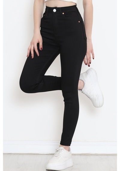 Mokashopin - Dar Paça Kot Pantolon Siyah - 18232.1431. 001