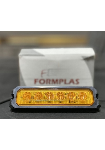 Ahmet Otomotiv Flaslı Lamba 12v-24v Uyumlu 13cm Sarı
