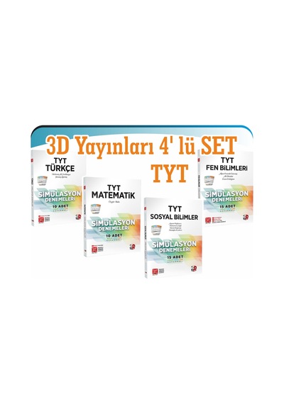 3D Yayınları Tyt 4'Lü Simülasyon Deneme Seti