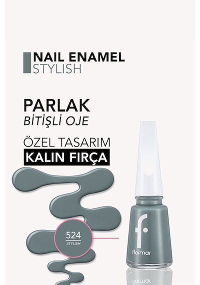 Flormar Nail Enamel Yüksek Pigmentli & Parlak Bitişli Oje Fne-524 Stylısh
