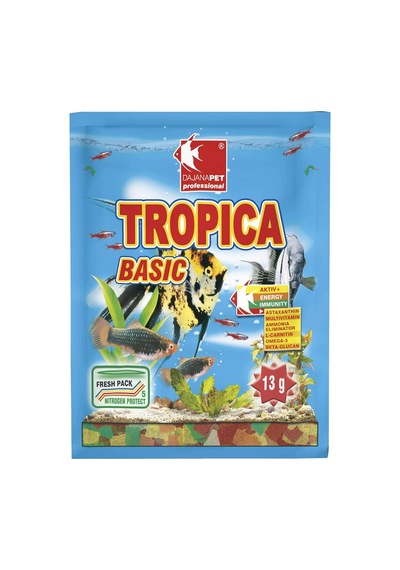 Dajana Basic Tropical Flakes Pul Balık Yemi, 80 Ml, 10 G