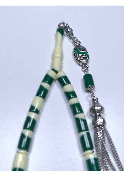 Beyzbol Topu Yeşil Tesbih 7 X 11 Mm