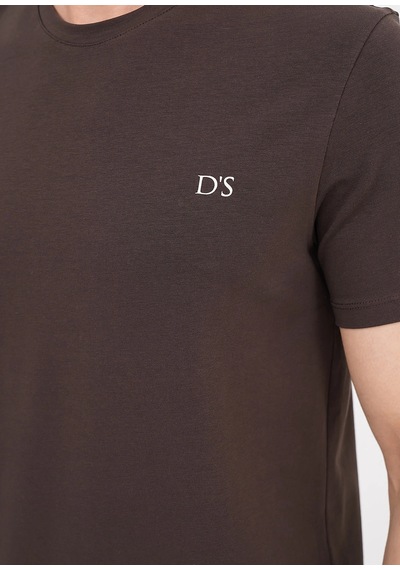 D's Damat 25003 Erkek Dokuma Şort Takım Kahverengi