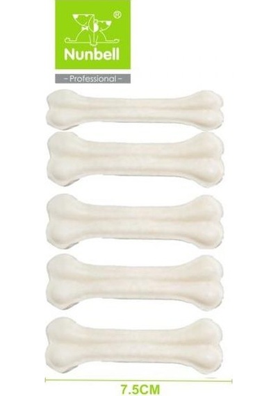 Nunbell Beyaz Pres Kemik 7,5cm 6'lı