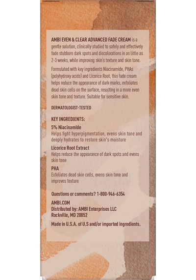 Ambi Even & Clear İnatçı Koyu Leke Karşıtı Yüz Kremi 30 ML