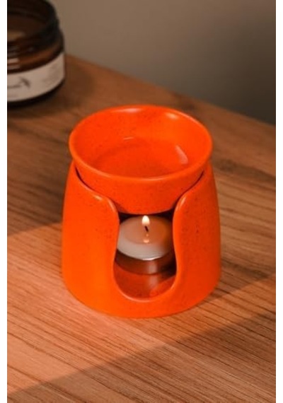 Love Bundles Turuncu Özel Tasarım Seramik El Yapımı Buhurdanlık Mumluk Dekoratif 1 Adet Tealight Mum Ile Turuncu 50 x 22 Love Bundles Turuncu Özel Tasarım Seramik El Yapımı Buhurdanlık Mumluk Dekoratif 1 Adet Tealight Mum Ile Turuncu 50 x 22