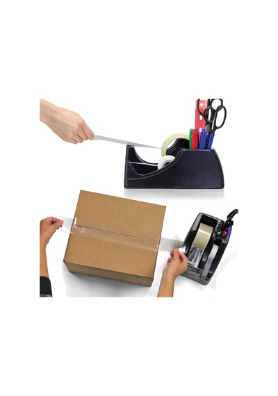 Officemate Heavy Duty 2'si 1 Arada Bant Dağıtıcı, Geri Dönüştürülmüş, Siyah 96660 Diğer