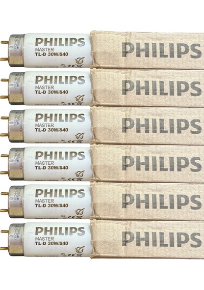 6 Adet Philips 30w 840 Günışığı 4000k G13 Duylu T8 Floresan