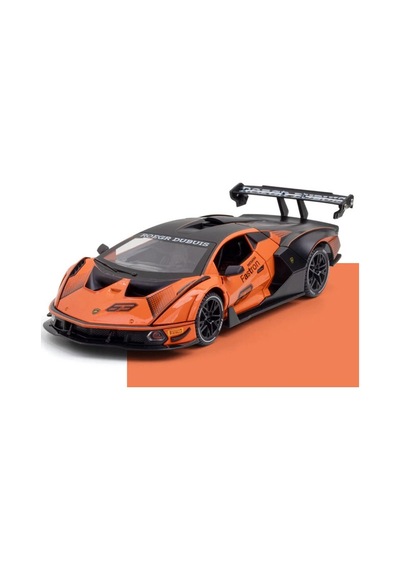 Hobbiez World Lamborghini Essenza Scv12 Diecast Turuncu 1/24 Model Araba Model Araba