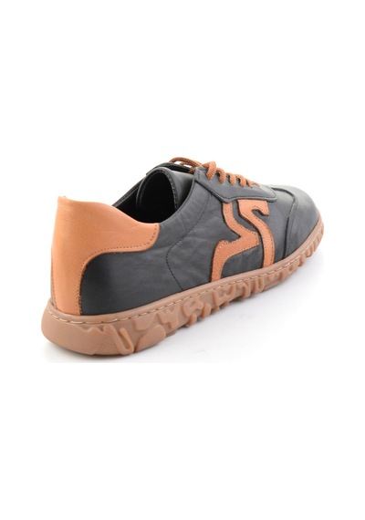 Bambi Siyah Hakiki Deri Kadın Sneaker K01753005703