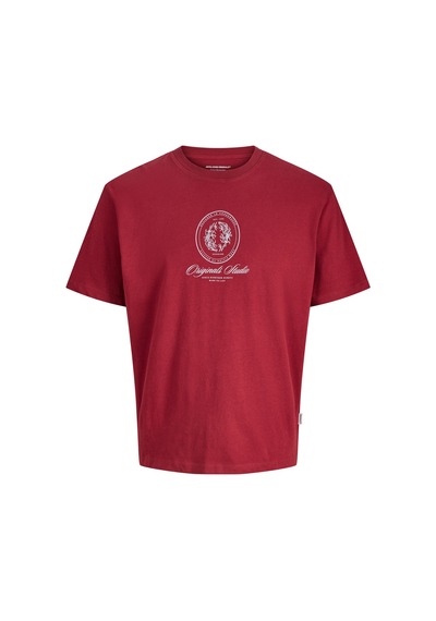Jack & Jones Erkek T Shirt 12286609 Bordo Bordo