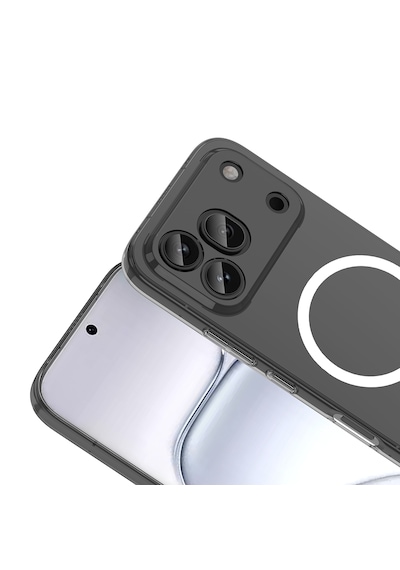 Honor 600 Pro 5g Kamera Korumalı M-safe Şarj Özellikli Şeffaf Pürüzsüz London Sert Pc Kapak