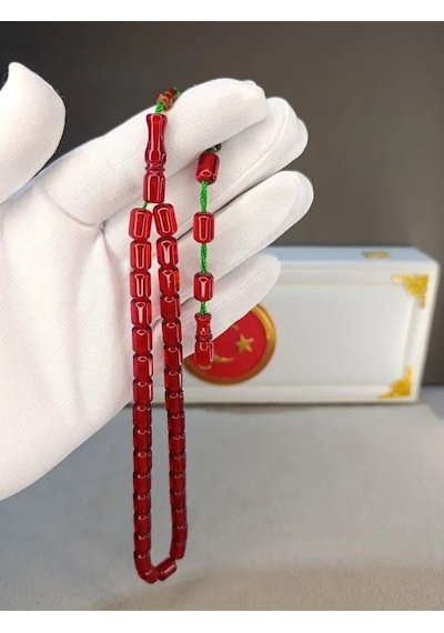 Ateş Kehribar Tesbih Dabbas Usta Yapımı 94015666