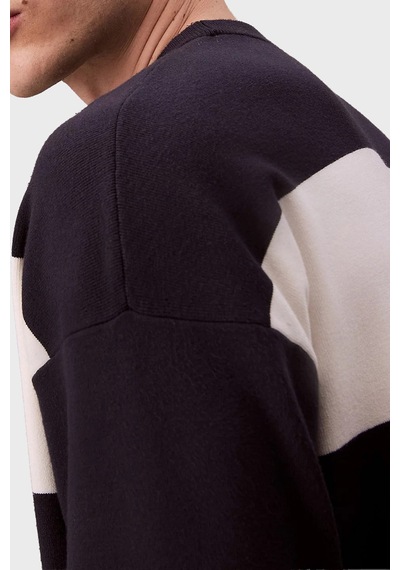 Calvin Klein Erkek Kazak Lv04rc304g Chw Lacivert-beyaz Lacivert-beyaz