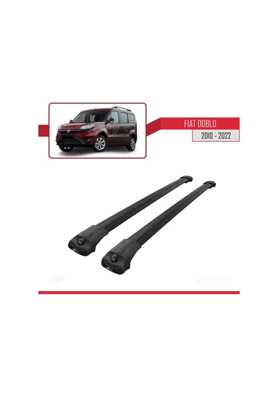 Fiat Doblo 2010-2022 Arası İle Uyumlu Ace-1 Ara Atkı Tavan Barı Siyah