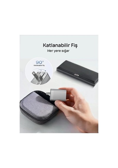 Ecoflow - Rapıd 65w Gan Şarj Cihazı - Ecoflow Türkiye - Boemar