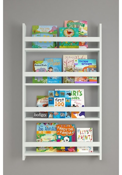 Bofigo 4 Raflı 120x74 Cm Montessori Kitaplık Çocuk Kitaplık Beyaz Bofigo 4 Raflı 120x74 Cm Montessori Kitaplık Çocuk Kitaplık Beyaz