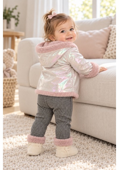 Ahengim Kız Bebek 3 Parça Takım Peluş Detaylı Kapüşonlu Parlak Mont Baskılı Üst Desenli Pantolon Ak1019 Gül Kurusu Ahengim Kız Bebek 3 Parça Takım Peluş Detaylı Kapüşonlu Parlak Mont Baskılı Üst Desenli Pantolon Ak1019 Gül Kurusu