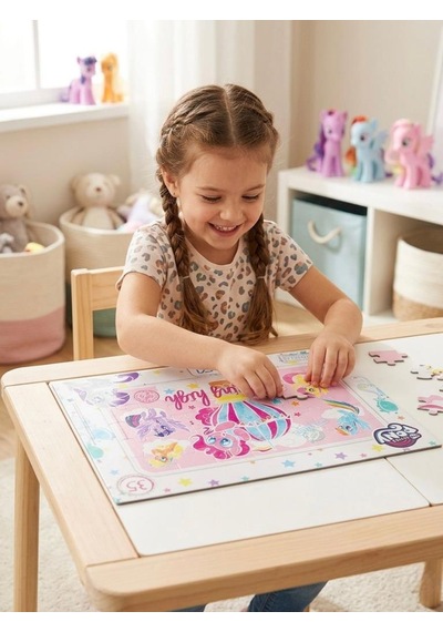 My Little Pony'nin Büyülü Dünyasını Keşfet 35 Parçalı Çerçeveli Eğlenceli Öğretici Yapboz