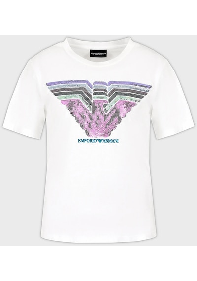Emporio Armani Bayan T Shirt 3d2t7t 2jıdz 0100 Beyaz
