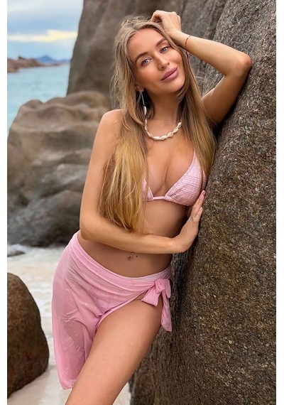 Mary Üçlü Brazilian Bikini Set - Pembe