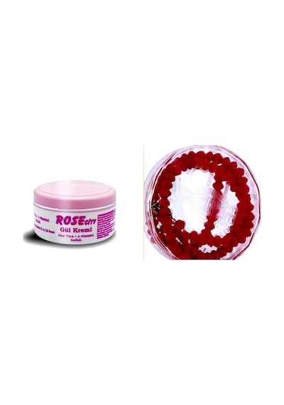 Rose City Aloe Vera & Vitamin E Gül Kremi 135 ML + Gül Kokulu Kırmızı Tesbih