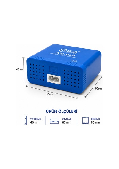 Dijital Ekranlı 6 Port Hızlı Şarj Cihazı 40w - Jyd-969 Pd 3.0 + Qc 3.0