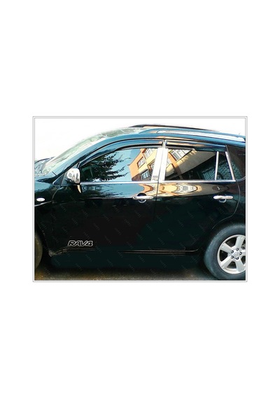 Toyota Uyumlu Rav4 Krom Cam Çıtası 4 Prç P.Çelik 2005-2012 Arası