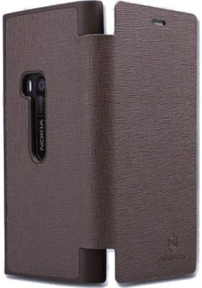 Nillkin Lumia 920 İle Uyumlu Yana Açılan Kapaklı Kılıf Kahverengi