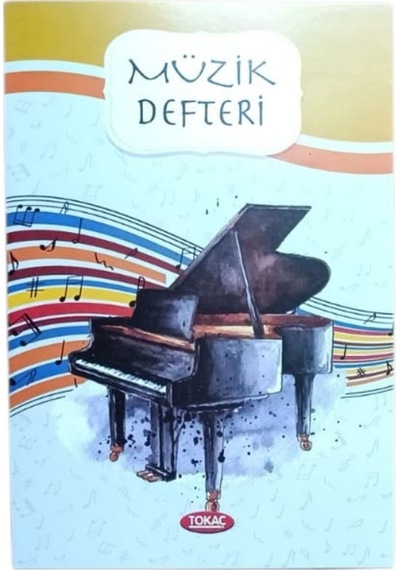 Tokaç A4 Müzik Defteri Karton Kapak 40 Yp-piyano