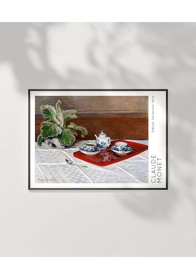 Çerçevesiz Poster Claude Monet Çay Servisi 1