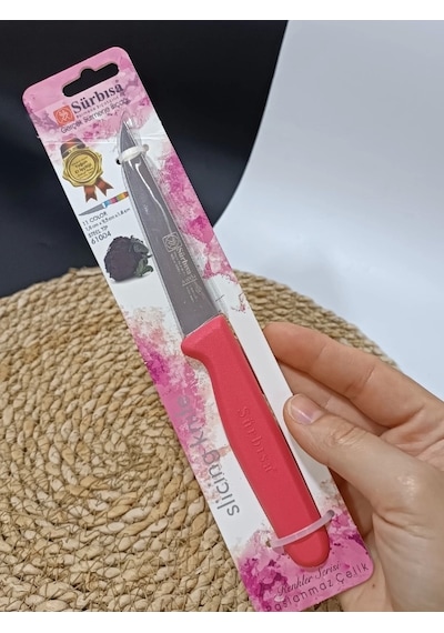 Sürmene 61004 Mutfak Bıçağı 9,50 Cm Nar Çiceği Çok Renkli