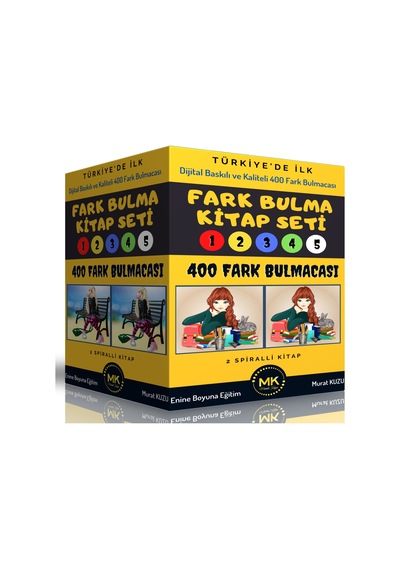 Fark Bulma Kitap Seti 400 Kaliteli Resim