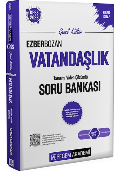 Pegem Vatandaşlık Ezberbozan Soru Bankası 2026 Kpss