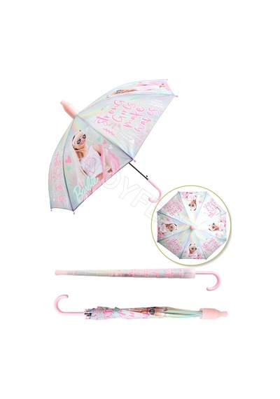 Strong Girl Pvc Koruma Kılıflı Çocuk Şemsiyesi - 3 - 12 Yaş Arası Çap : 85 Cm