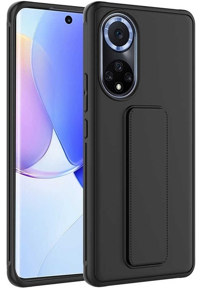 Huawei Nova 9 Kapak Standlı El Tutacaklı Silikon Kılıf