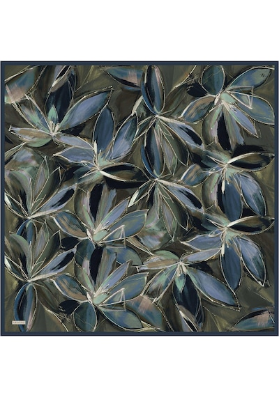 Armine İpek Eşarp 2026 Kış - 9406-35 Haki Twill İndigo